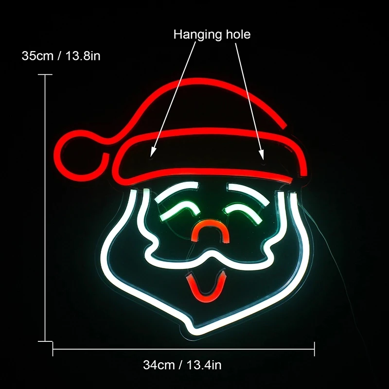 Christmas Decoration 2023 Neon Light Party Art Night Christmas Led Lights Luminous Light Usb With Switch Room Decor