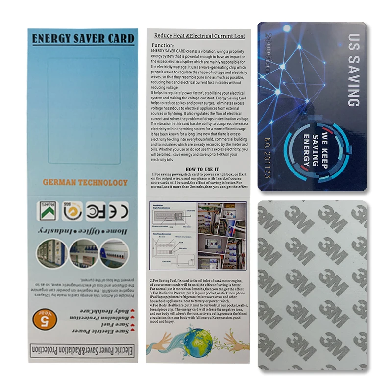 Custom.CAMAZ Energy Saving Card 20000 cc Negative Ions Bio Energy Radiation Card