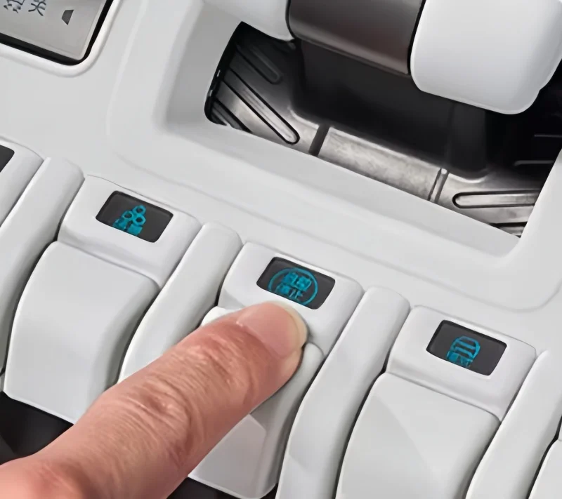 Car Full-coverage Center Console Button Mat Fit for BYD Leopard 3 Titanium 3 2025 Car Center Console Button Panel Protective Pad