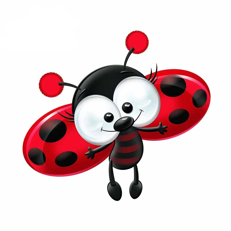 N320# 13CM/17CM For Ladybug Funny Decal Personality Stickers Waterproof Decal Sticker Car Styling Body For Car Decor