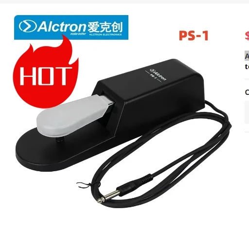 

Alctron PS-1 metal universal sustain pedal, realism pedal touch,universal interface