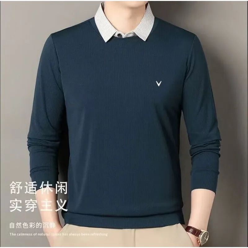 

Fashionable and versatile men's top, men's lapel POLO shirt, men's T-shirt, hoodie, autumn men's golf clothing