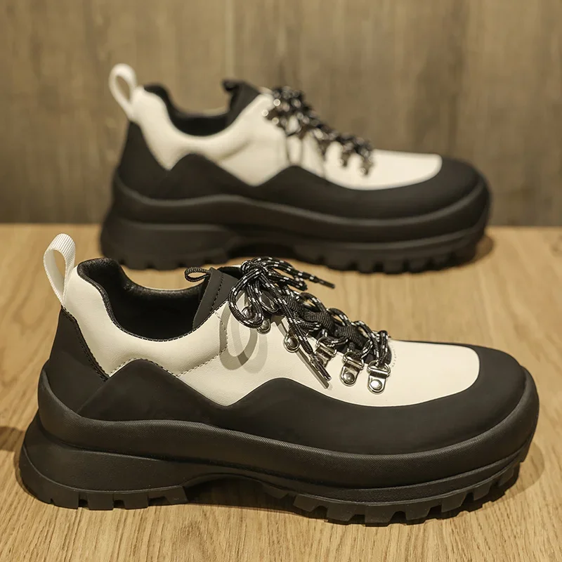 

All-match Men Casual Shoes Handmade Mens Breathable Sneakers Lace-Up Men's Vulcanize Footwear New Arrival Walking Shoes for Men