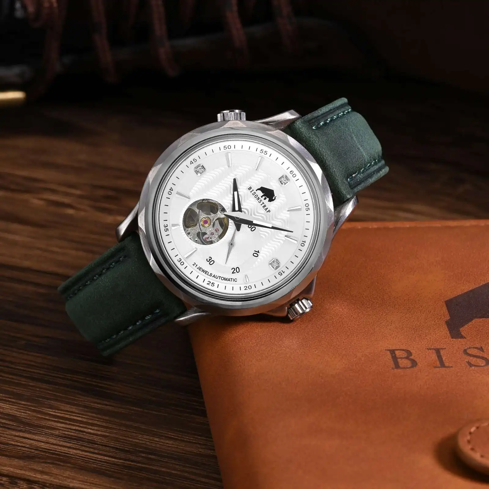 BISONSTRAP Geniune Leather Watch Strap 14mm 17mm 18mm 19mm 20mm 21mm 22mm 23mm 24mm Replacement Bracelet for Men Women Watchband