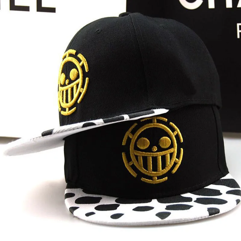 Anime One Piece Hat Baseball Cap Trafalgar Law Hats Cosplay Caps For Women Men Hip Hop Snapback Caps Flat Hats