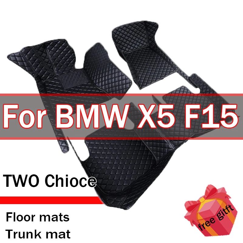 

Автомобильные коврики на заказ для BMW X5 F15 2017 2018, автомобильные роскошные кожаные мужские и женские автомобильные коврики с полным покрытием