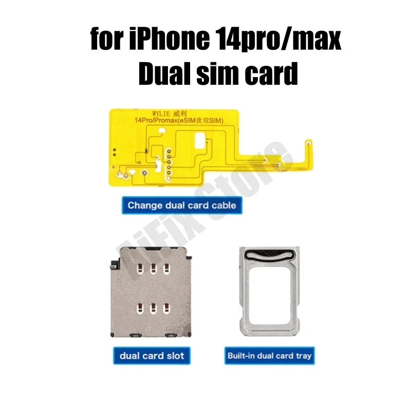 Wylie تعديل Esim إلى Sim محول فليكس المدمج في صينية Sim آيفون 14 14promax 15 15promax 16 16promax #2