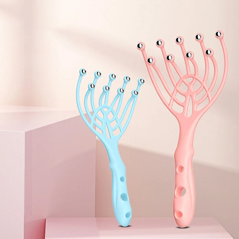 

4 Pcs Head Massager Scalp Massage Tool Steel Balls Claw Handheld Relaxing Spa Durable Safe Comfortable