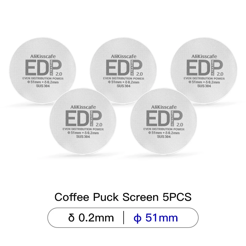 Alikisscafe Espresso Puck Sieb Filter 51mm 53,5mm 58.5mm 57mm Für Delonghi Breville Siebträger Barista Werkzeuge kaffee Zubehör