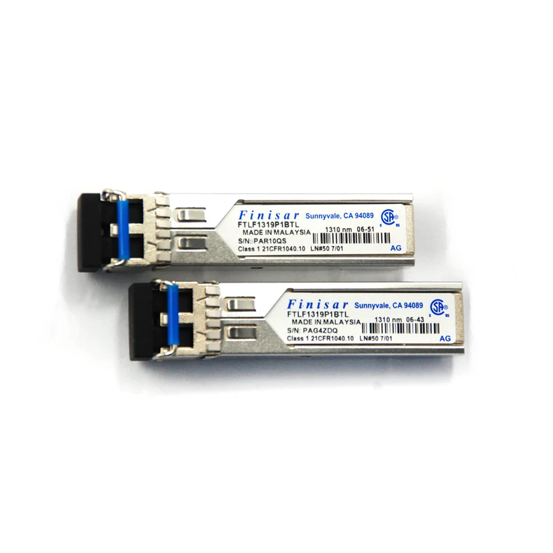 

Finisar FTLF1319P1BTL 2.25G 1310NM 10Km SFP Gigabit Single Mode Double Fiber