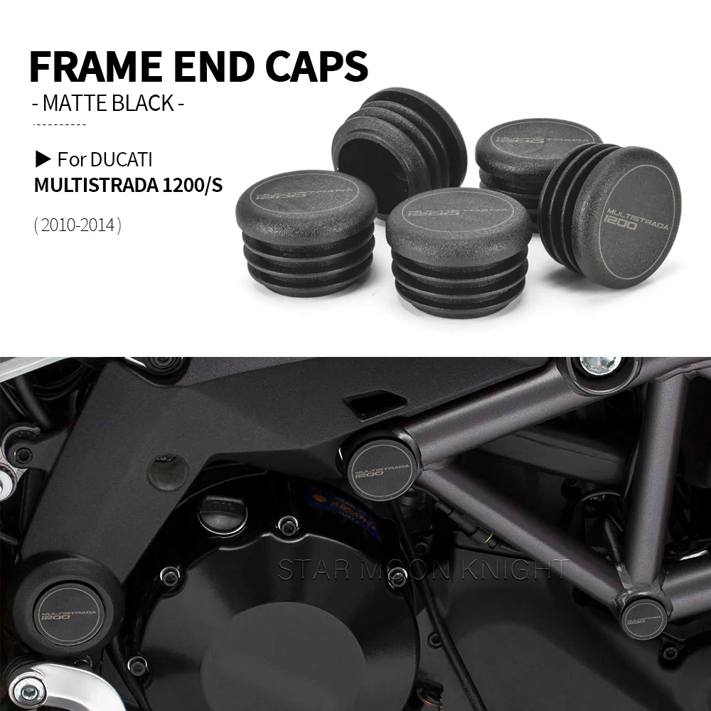 For Ducati Multistrada 1200 S 2010 - 2014 2013 2012 Motorcycle Frame Hole Cover Caps Plug Decorative Frame Cap Set Accessories