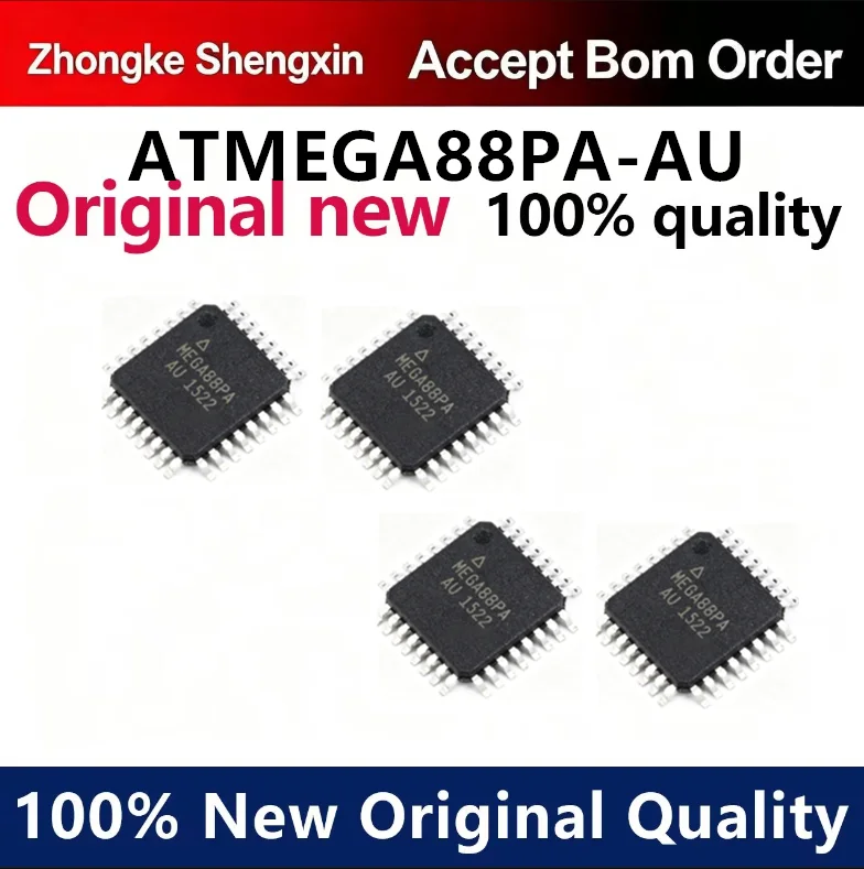 （5pcs-100pcs）Original genuine patch ATMEGA88PA-AU chip 8-bit microcontroller AVR TQFP-32