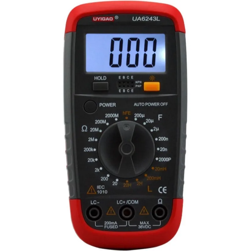 Lcr  Meter Palm Size Ua6243l (resistence, Capacitance, Inductance , Transistor Test) Uyigao