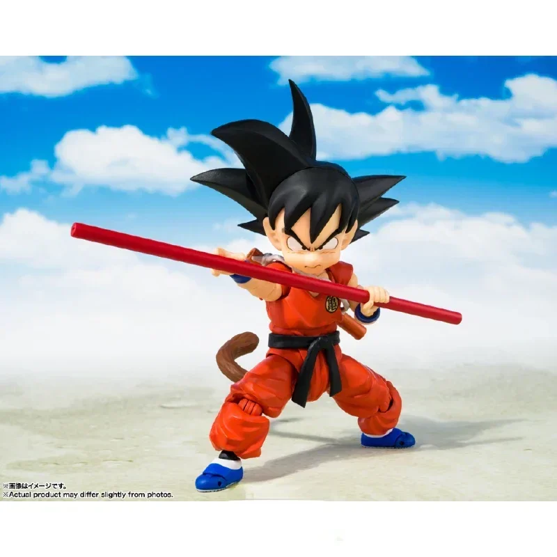 In Stock Original S.H.Figuarts Dragon Ball Son Goku Innocent Challenger Ver 10cm PVC Action Figure Anime Series Model Toy