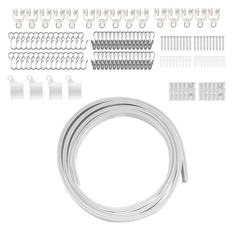 A20F-Flexible Bendable Ceiling Curtain Track, Ceiling Mount For Curtain Rail, Room Divider Ceiling Track For Curtains