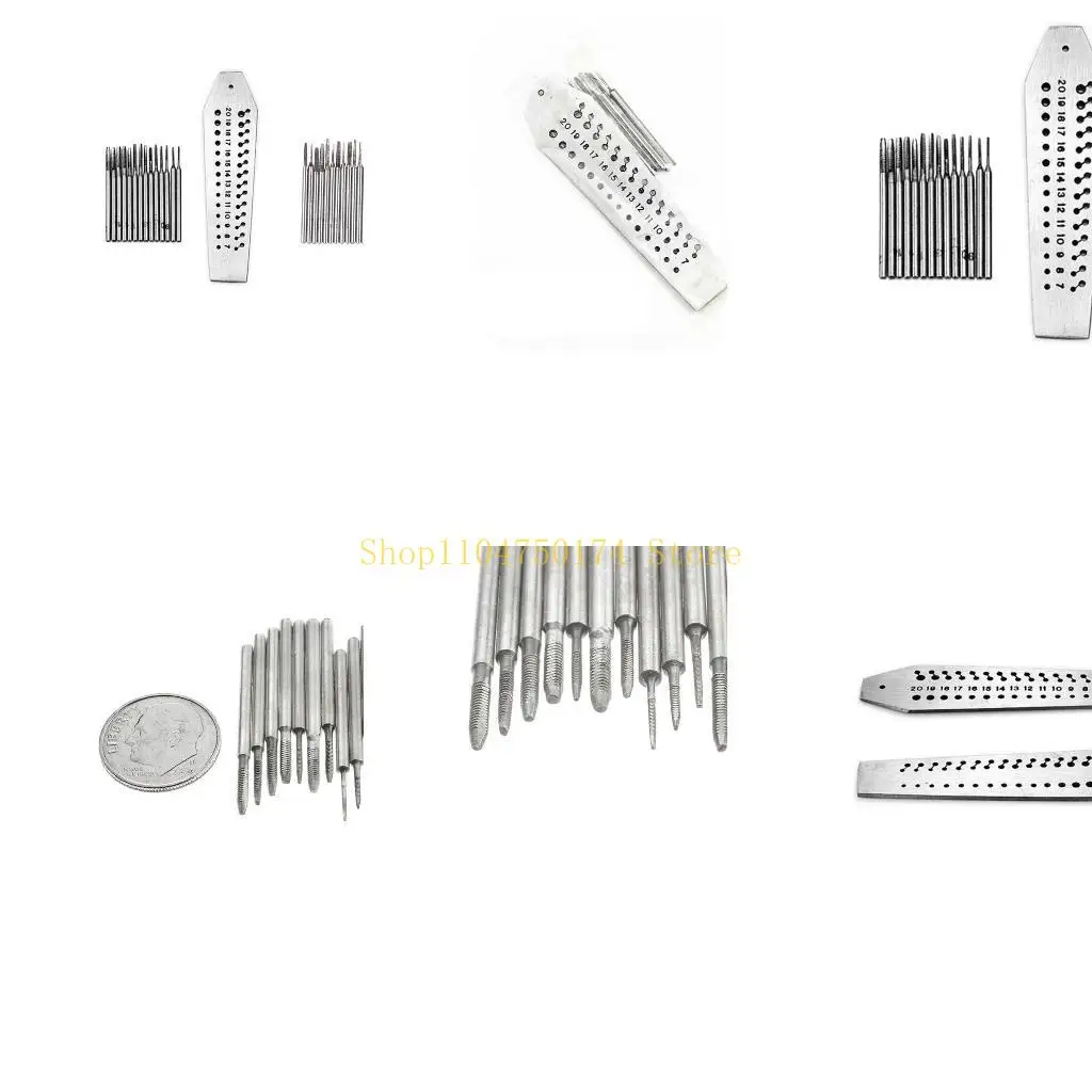 14 Pcs Micro Tap & Die Set Screw Plate Steel Jewelry Design Repair Tool Set Jewellers Tap & Die Set for Precision Work Top Sale
