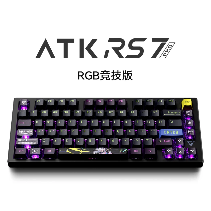 Imagem -02 - Atk-interruptor Magnético Gaming Teclado Mecânico Rs7 8k Smart Velocidade x Gatilho Rápido Teclado com Fio Rgb Gamer Personalizado Varolant