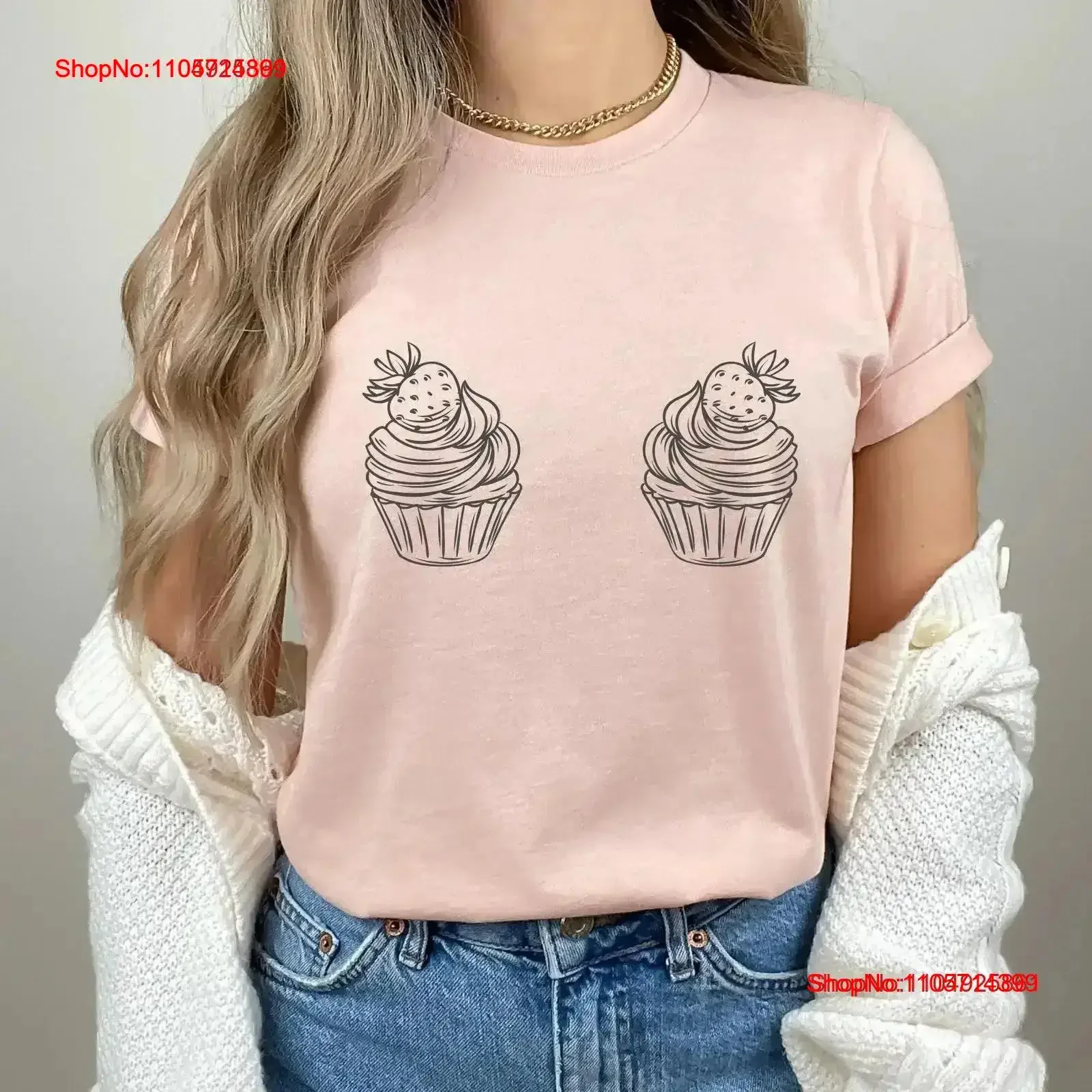 Cupcake T shirt Cute Dessert Baking Lover Comfortable Loungewear Oversized Women's Funny Food Pajama Baker Present vintage