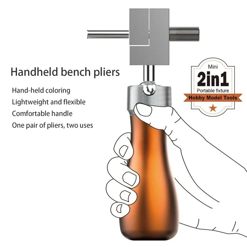 Suitable for MAZHA T0011 Portable Handheld Clamping Vise Split Detachable Craft Tool For DIY Model Making Coloring