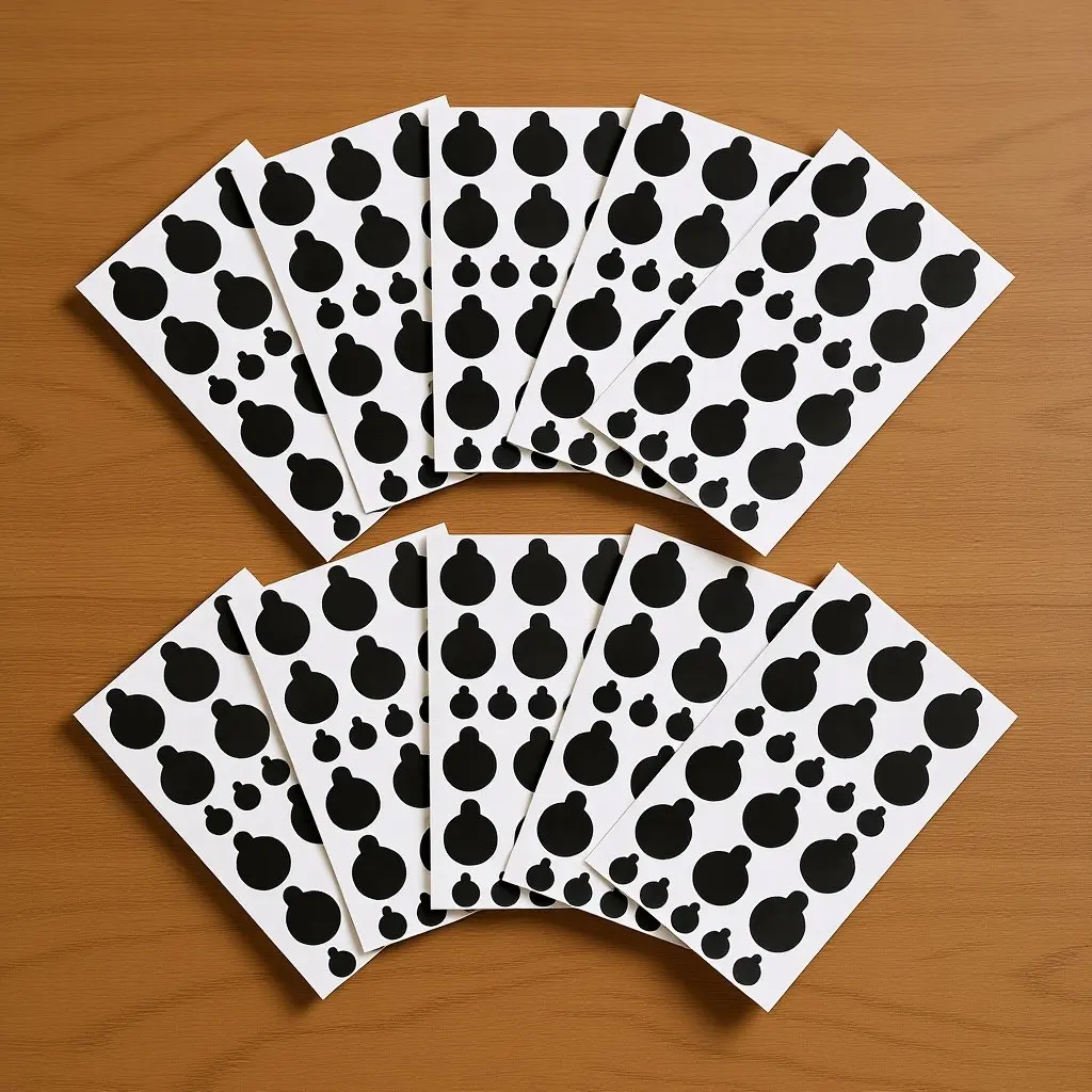 

10 Sheets Camera Cover Blackout Stickers Adjustable Self Adhesive Camera Dimming for Home Office Electronics Blackout Stickers