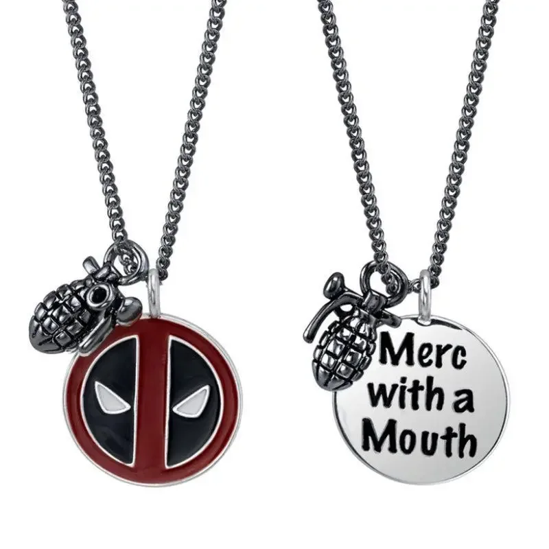 

Deadpools 3 Pendant Necklace Super-heros Minimalist Design Jewelry Light Luxury Ins Fashion Exquisite Birthday Gifts for Friends