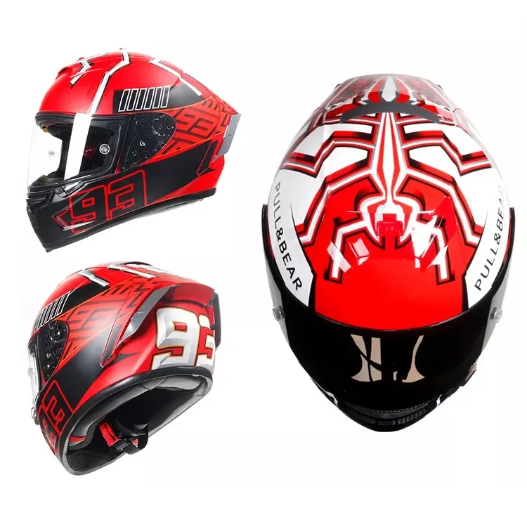 2026 High Quality Motorbike Full Face Helmet With DOT CE Approved Plain Motorcycle Helmets