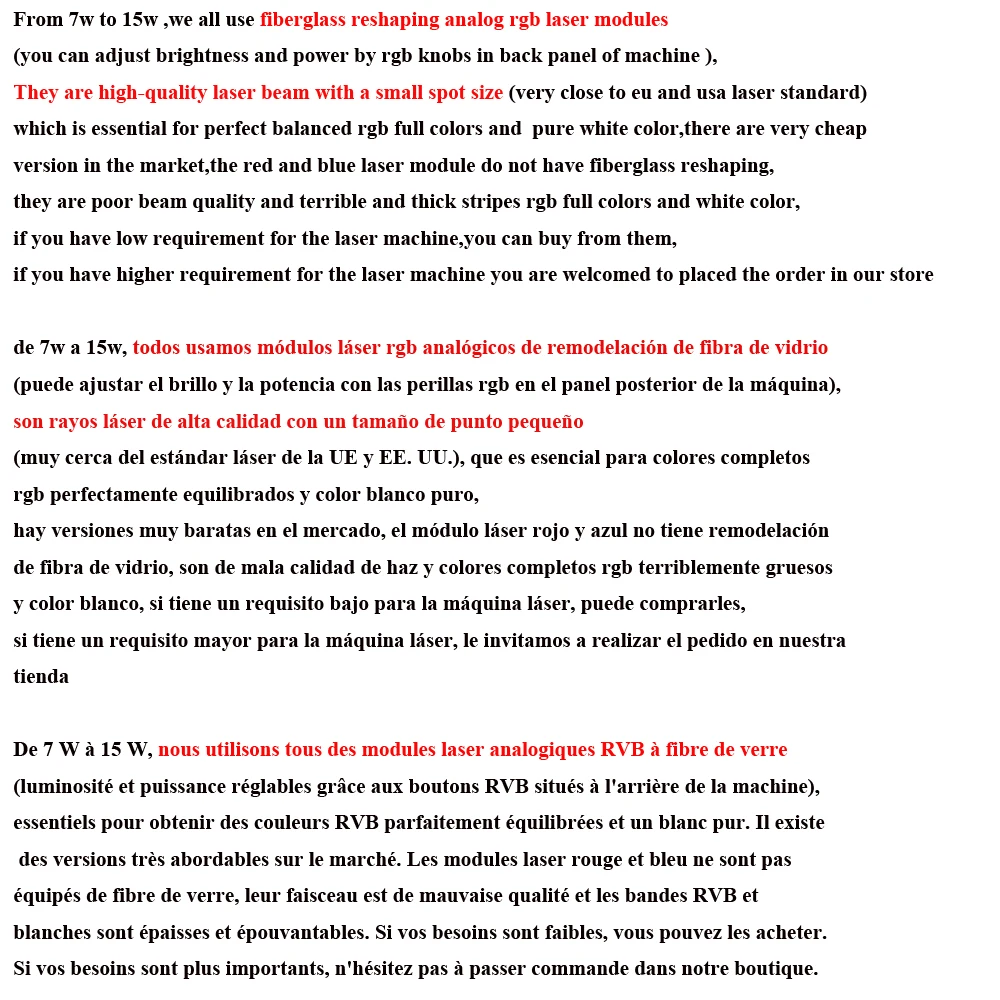 Club DMX ILDA RGB 5W 6w 7w 10w 12w Laserlichtshow-System für Disco