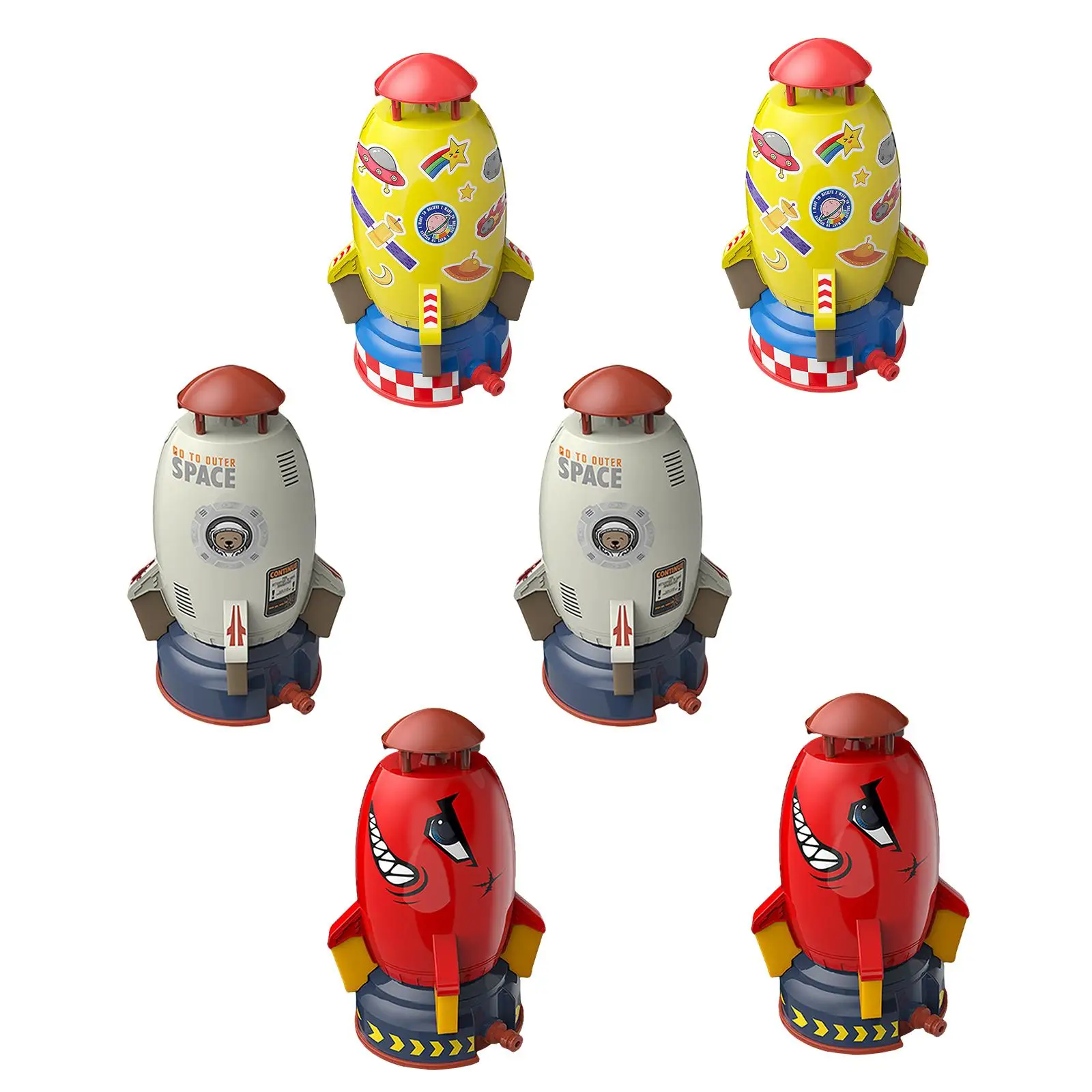 Juguete de agua pulverizada, aspersor de presión para exteriores, aspersor en forma de juguete de baño para bebé, aspersor espacial para niños