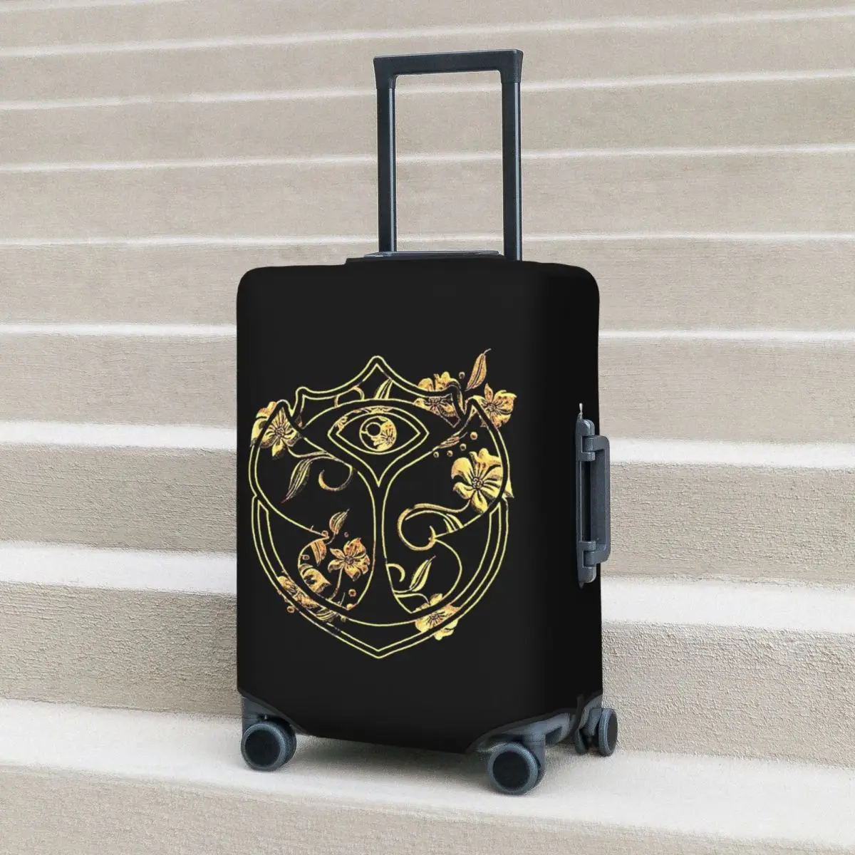 

Tomorrowland Belgian Electronic Dance Music Festival Suitcase Cover Protection Elastic Luggage Protector Covers for 18-32 Inch