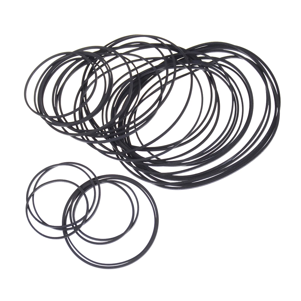 【K】Hot Sale 40pcs Small Fine Rubber Pulley Pully Belt Engine Drive Belts For DIY Toys Module Car
