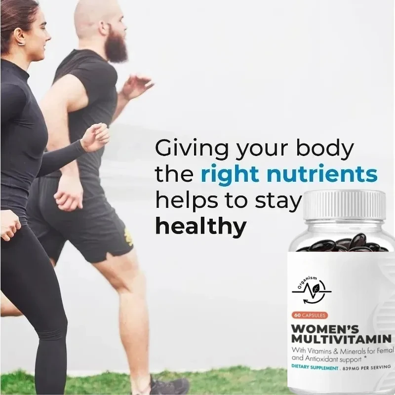 

Women's Multivitamins 60 Capsules Vitamin a C D E B-6 B-12 for Energy Metabolism Bone & Immune Support