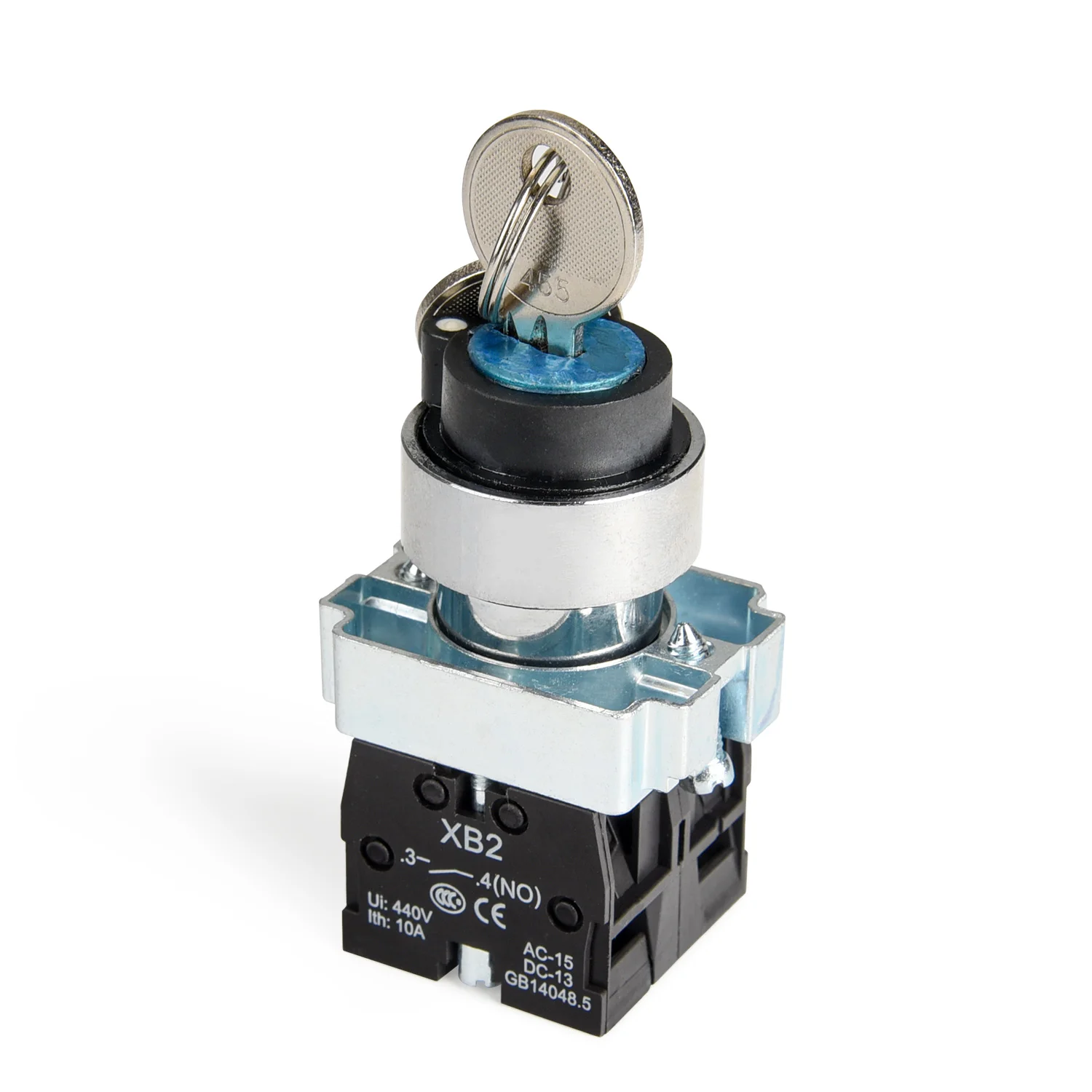 APIELE 22MM 2/3 Position Key Switch Momentary/Maintained