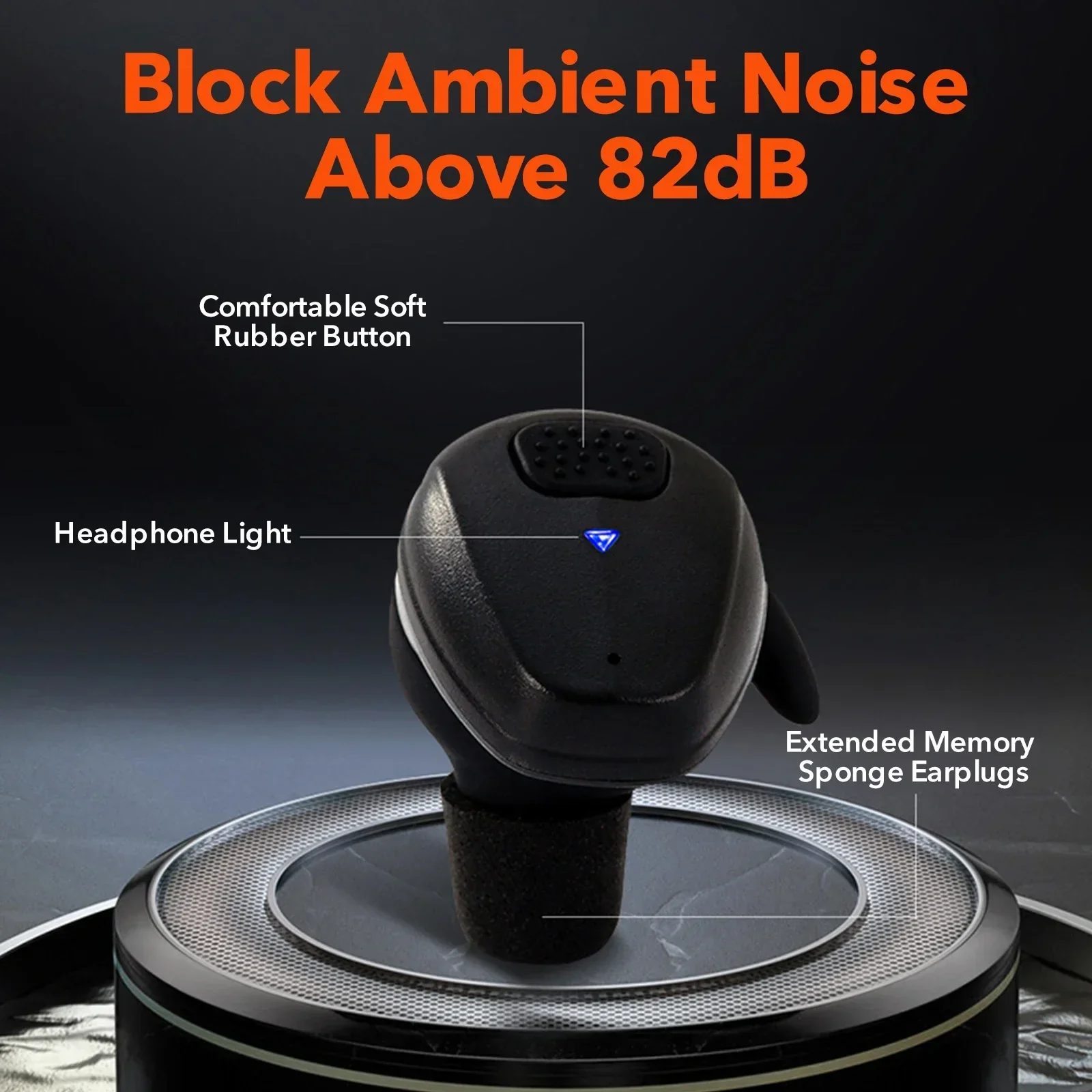 YHKEMA EB10 New Electronic Shooting Ear Protection Bluetooth5.3 ,4X Sound Amplification for Gun Range, Hunting