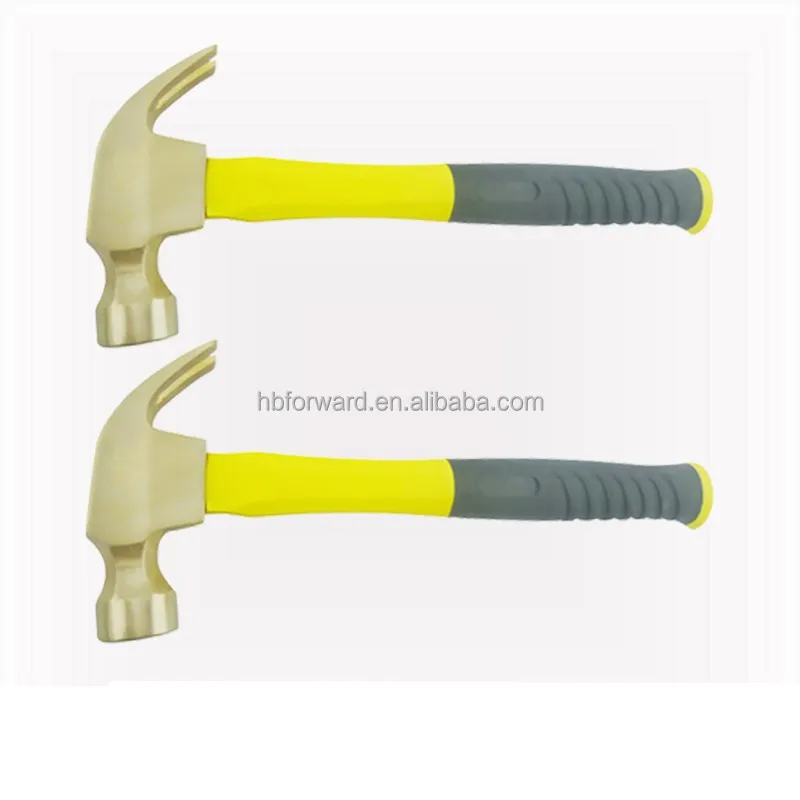 Non Sparking Claw Hammer Nail Hammer With  Fiberglass Handle