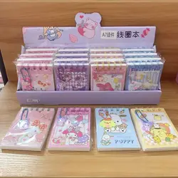 Sanrio Hello Kitty-Cuaderno de Kuromi Cinnamoroll de 14/28 piezas, mini planificador diario semanal, Agenda, papelería semanal, suministros escolares y de oficina