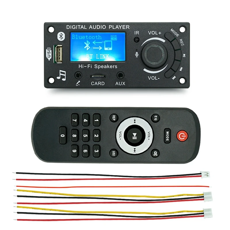 LCD Screen Display Mp3 Decoder Board Bluetooth Module DIY Products Car Audio Accessories Audio Amplifier Board