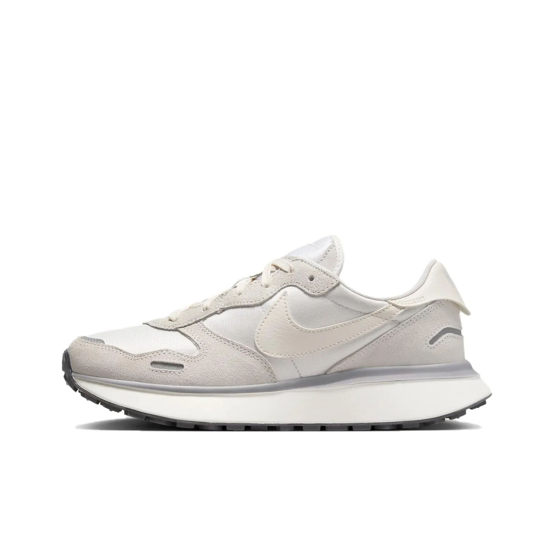 Nike Phoenix Waffle Casual Shoes Women's Low Top White Gray FD2196-002