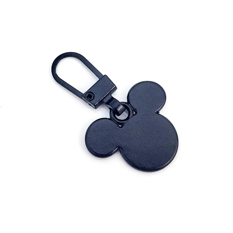 Disney Mickey Mouse Zipper Puller Detachable Universal Replacement Metal Zipper Head Luggage Purses Clothes Repair Zipper Slider