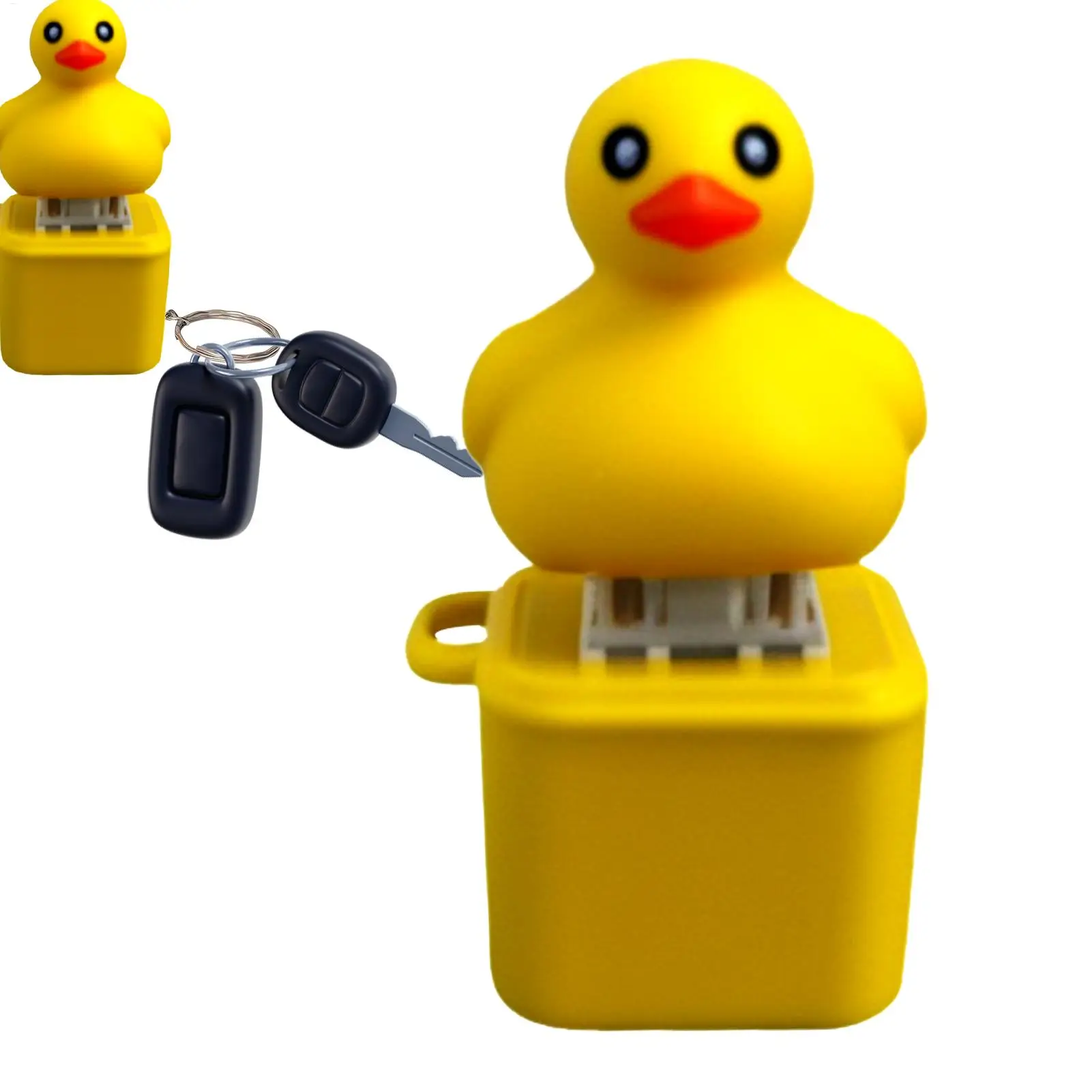 

Duckys Quacking Fidget Toy Duck Key Chain Quacking Fidget Toy Keyboard Sensory Game Stress Relief Home Decor for Bag & Tabletop