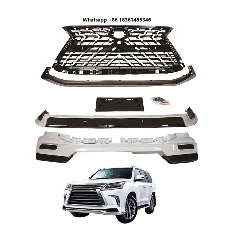 For  LX LX570 2018-2021 Easy Installation Front Rear Bumper Grille Chrome N Dream Garage Factory Direct PP ABS Car Body Kit