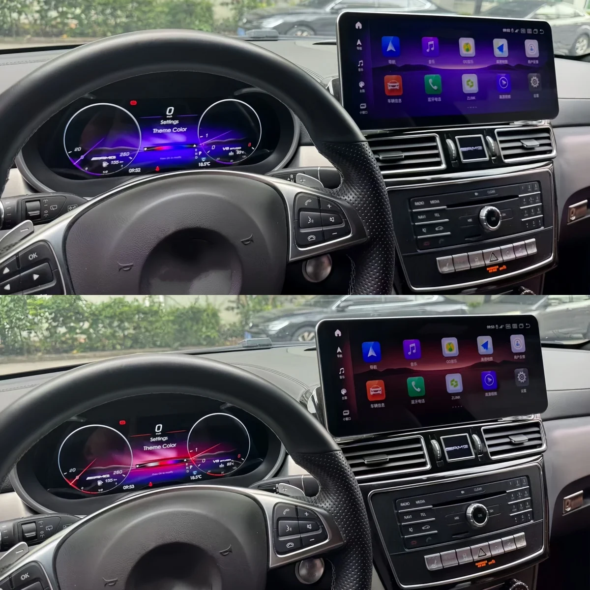 14.9“ Ultra-thin Screen For Mercedes Benz ML GL GLE GLS W166 X166 2012-2019 Android Autoradio Carplay Car GPS Navigation Stereo