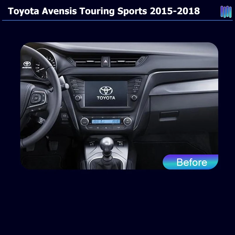 AI VOICE Car Radio Multimedia playerAndroid  for Toyota Avensis Touring Sports 2015 2018 with GPS Navi Stereo Screen Video