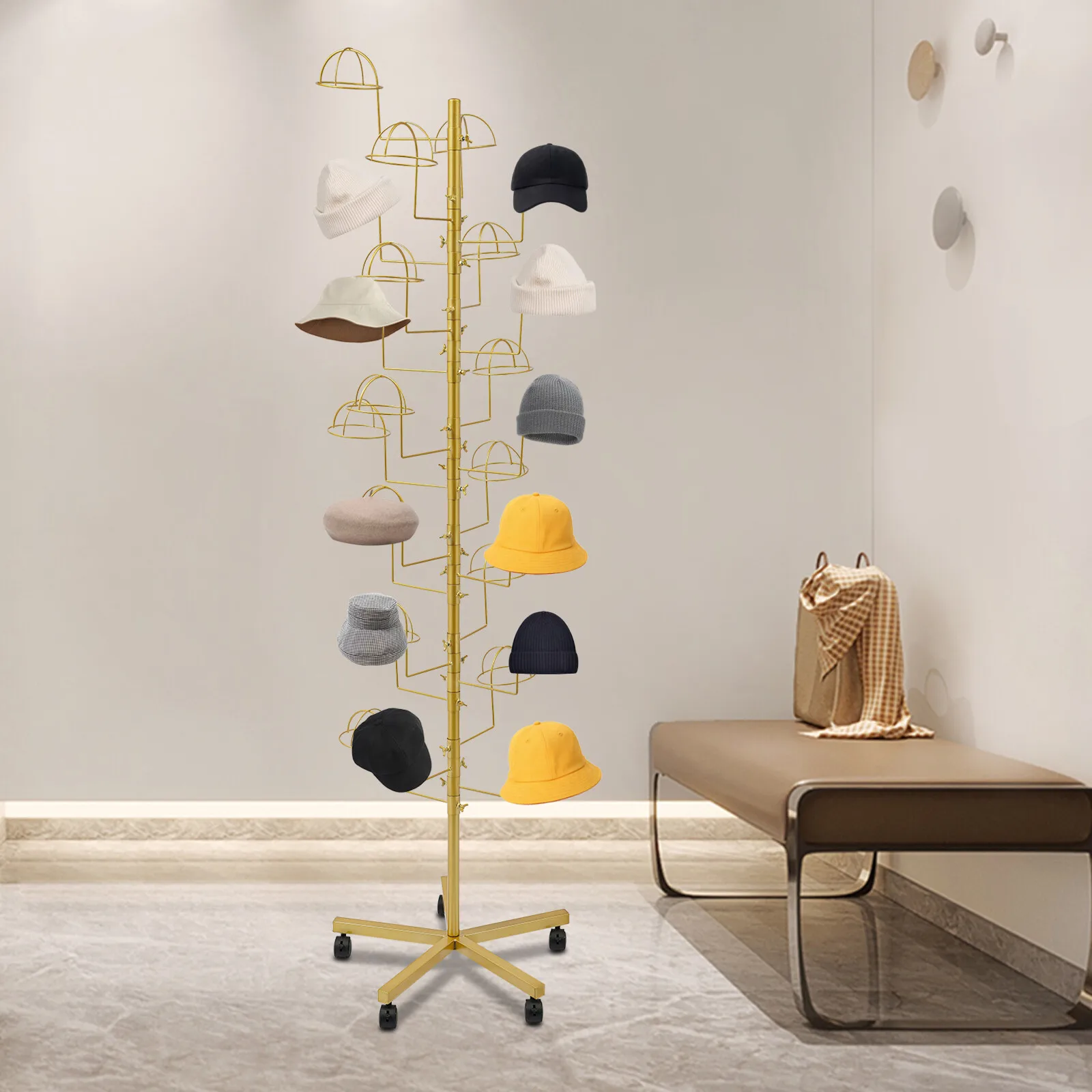 25-Hats Hat Rack Ca…