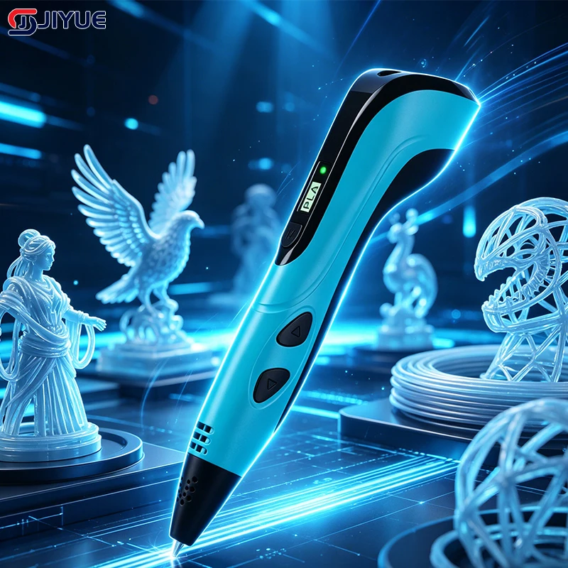 

2026 New 3D Printing Pen DIY Three-dimensional Painting Children Toys Type-C Rechargeable with 9M PLA Filament for Children Gift