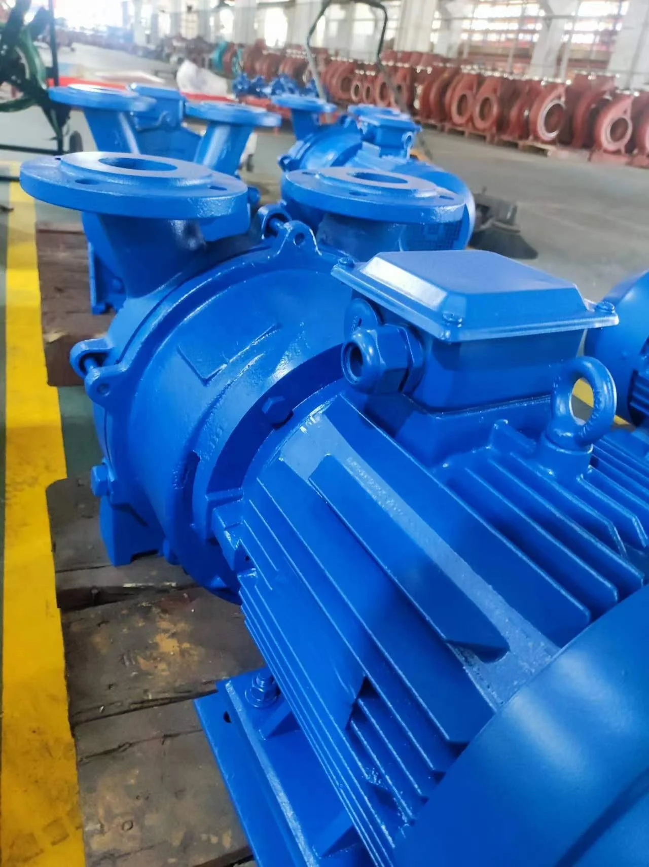 Electric Single-Stage Liquid Ring Vacuum Pumps Nearly Isothermal Compression