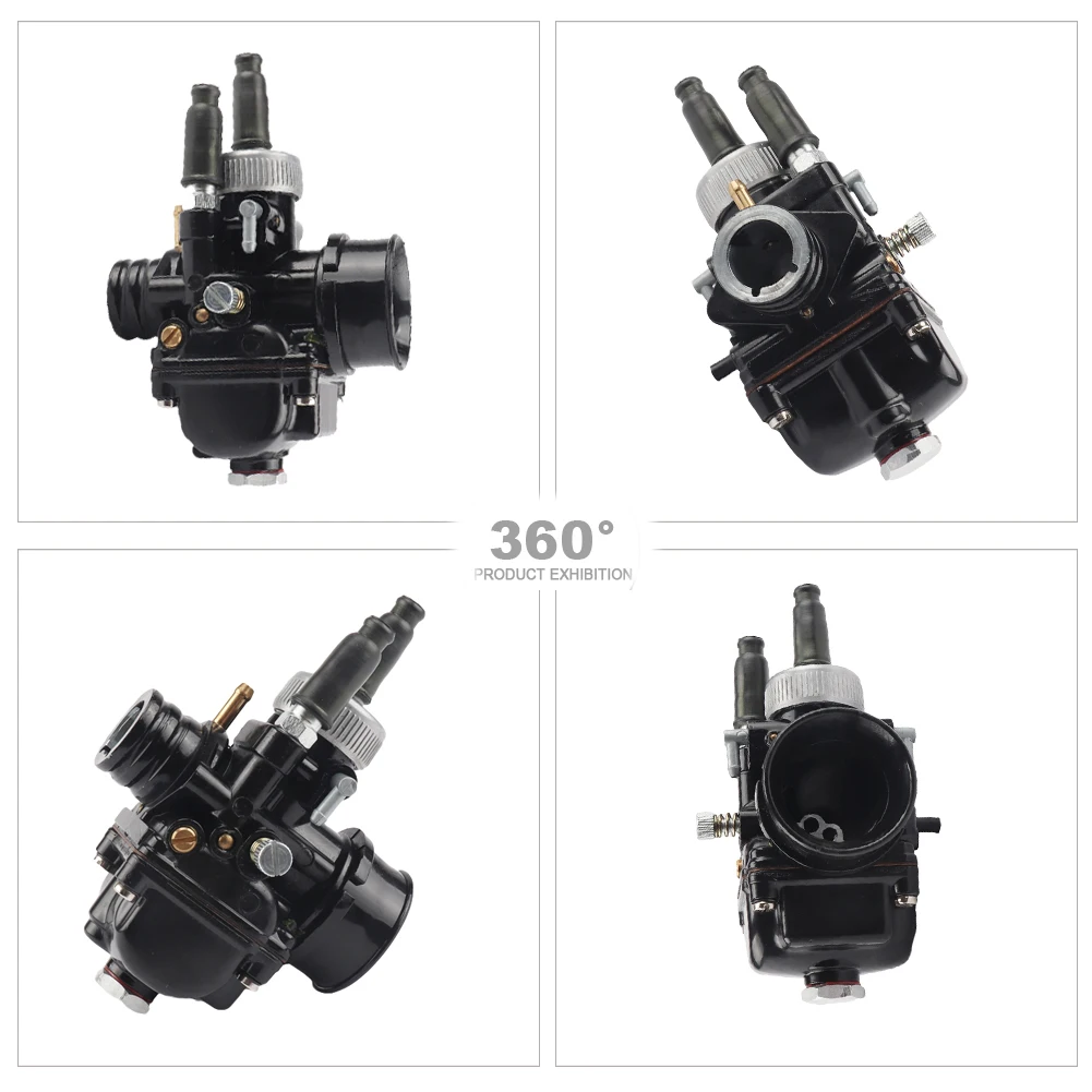 PHBG Carburetor 17 19 21mm 2T Racing Carb For Dellorto 47cc 49cc GY6 JOG DIO 50 90 BWS100 RG50 15mm 17.5mm 19.5mm Carburetor