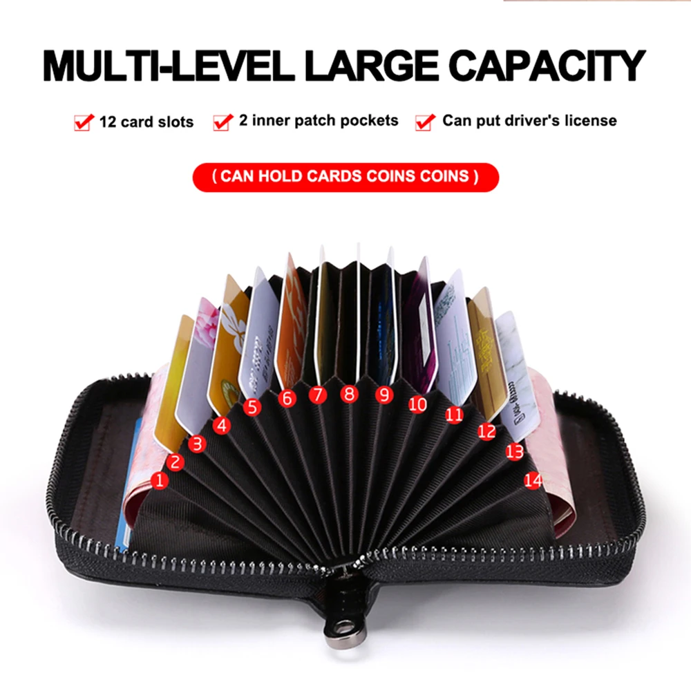Leather Credit Card Holder Wallet ID Card Case Purse Storage Bag for Audi SLINE A1 A3 A4 B5 B6 B7 A5 A6 C5 C6 C7 A7 A8 Q3 Q5 Q7 view 4