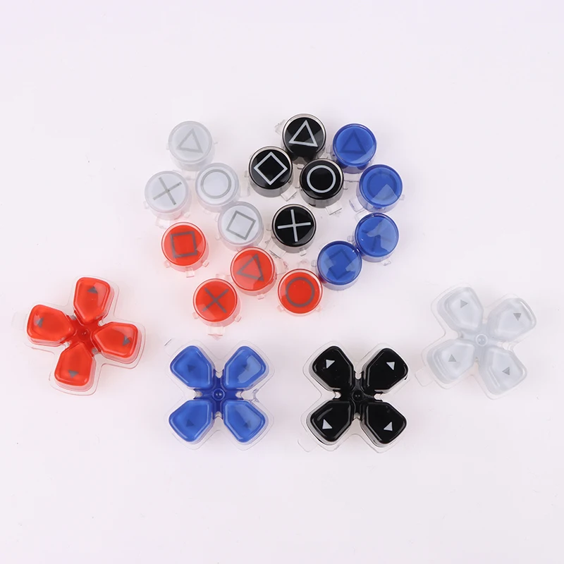 For PS5 Controller Replacement Dpad & ABXY Jelly Buttons Trigger Keys Repair Part Home Button Return Back Power Switch Key