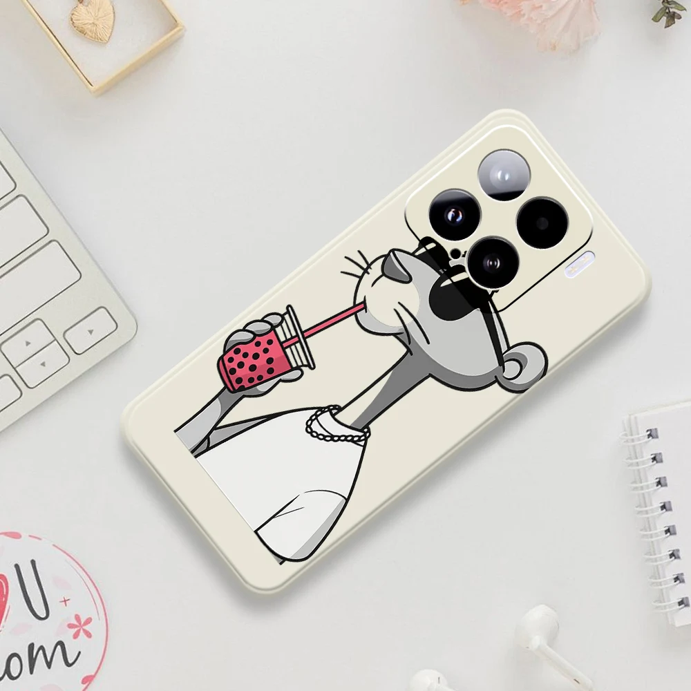 Cartoon Leopard Print Telefon Fall Für Xiaomi Mi 15 Ultra Mi 14T 13T 11T Pro Abdeckung für Xiaomi Mi 13T Pro Mi 11T Pro Silikon Fall