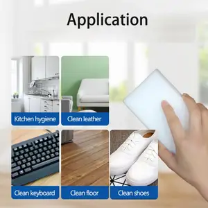 100 Buah / lot Spons Melamin Penghapus Spons Ajaib untuk Pembersih Cuci Piring Dapur Spons Pembersih Melamin Kamar Mandi 100X60X15MM 12 spons penghapus ajaib penjualan terbaik - №